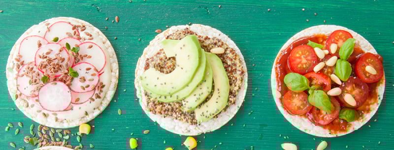 Belegde rijstwafels Belegde rijstwafels