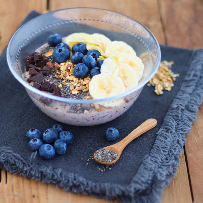 Griekse Yoghurt Blauwe bessen Griekse Yoghurt Blauwe bessen